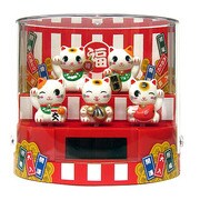 ソーラー 5匹のまねきネコ [ソーラートイ 電池不要]
