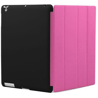 ラバーコーティングロールスタンドケース　ピンク 新しいiPad対応 BI-IPAD3RCASE/P