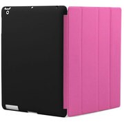 ラバーコーティングロールスタンドケース ピンク 新しいiPad対応 BI-IPAD3RCASE/P