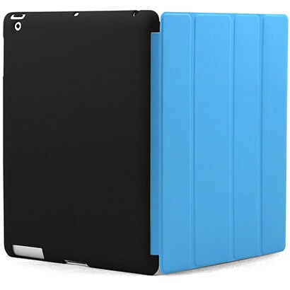 ラバーコーティングロールスタンドケース　ブルー 新しいiPad対応 BI-IPAD3RCASE/B