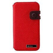 Z422i4S [iPhone4/4S用ケース Masstige Italian PU Color Edge Diary（マステージイタリアンカラーエッジダイアリー） レッド]