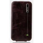 Z425i4S [iPhone4/4S用ケース Masstige Color Point Folder（マステージカラーポイントフォルダー） ブラックチョコレート]