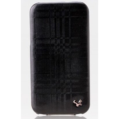 Z427i4S [iPhone4/4S用ケース Mono Check Folder（モノチェックホルダー） リアルブラック]