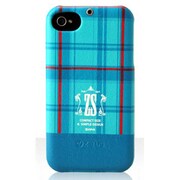 Z429i4S [iPhone4/4S用ケース Check Print Bar（チェックポイントバー） ティールブルー]