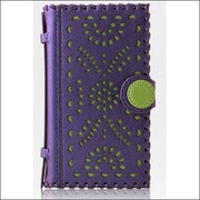 Z433i4S [iPhone4/4S用ケース Prestige Punching Diary（プレステージパンチングダイアリー） ディープパープル]