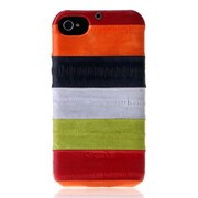 Z443i4S [iPhone4/4S用ケース Prestige Eel Leather Bar（プレステージイールレザーバー） マルチレッド]