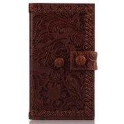 Z447i4S [iPhone4/4S用ケース Italian Carved Leather Diary（イタリアンカーヴドレザーダイアリー） ブラックチョコレート]