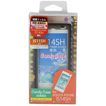 AQUOS PHONE IS14SH用 キャンディケース（ハード） スモーク