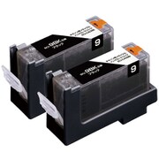 互換リサイクルインクカートリッジ キヤノン BCI-9BK2P ブラック(顔料) 2本パック ECI-CA09B2P