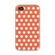 CBY-I4-084 [iPhone4/4S用ケース Dots OR×WH]