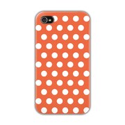 CBY-I4-084 [iPhone4/4S用ケース Dots OR×WH]