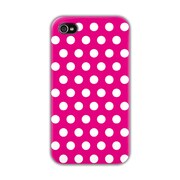 CBY-I4-086 [iPhone4/4S用ケース Dots　PK×WH]