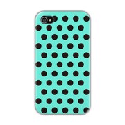CBY-I4-089 [iPhone4/4S用ケース Dots　LBU×BK]