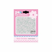 ホワイトポイントフラワー pa ネイルスティッカー peta116