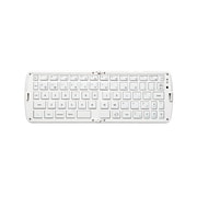折りたたみBluetoothキーボード/シリコンキー/iPhone,iPad対応/英字配列/ホワイト TK-FBS039EWH
