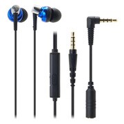 スマートフォン用インナーイヤーヘッドホン ATH-CKM300iS BL