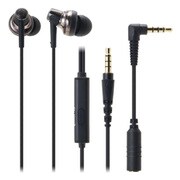 スマートフォン用インナーイヤーヘッドホン ATH-CKM500iS BK