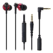 スマートフォン用インナーイヤーヘッドホン ATH-CKM500iS RD