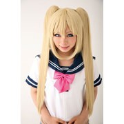 コスプレ 耐熱ヴァーチャルツインテール ゴールド [コスプレアイテム]