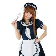 コスプレ セーラーメイド ツーピースタイプ ネイビー S [コスプレアイテム]