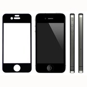 iPhone 4S/4強化ガラスプロテクター(bk)