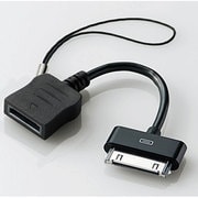 MPA-FSDBK [Softbank/docomo携帯電話用端子⇔iPhoneDock充電専用コネクタ変換アダプタ ケーブルタイプ ブラック]