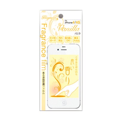iPhone4/4S用 フレグランスフィルム バニラ ホワイト