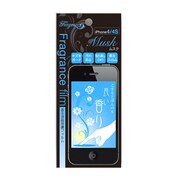 iPhone4/4S用 フレグランスフィルム ムスク ブラック