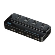 個別スイッチ付き4ポート USB2.0ハブ ブラック USB-HSL415BK