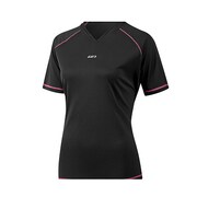 1020621XS438 W`S SPRINT TEE XS/ 438 / BLACK / WHITE / PINK