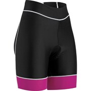 1050329S395 [W`S COMP SHORTS S/ 395 / BLACK / WHITE / PURPLE]