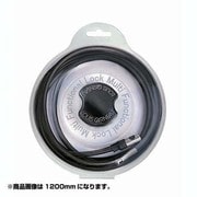 LGS LOCK BLACK(w/SILVER ロゴ)+BLACK ワイヤー 1800mm LK-SI-002