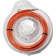 LGS LOCK WHITE+ORANGE ワイヤー 1200mm LK-SI-009