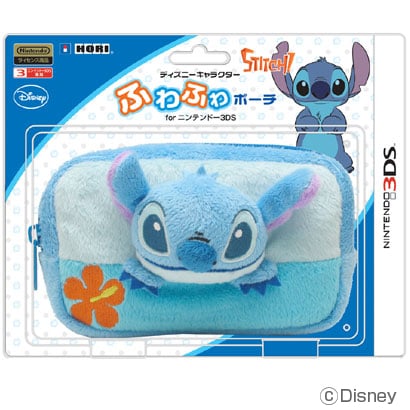 3DS-091 [ディズニーキャラクターふわふわポーチ スティッチ  【3DS用】]