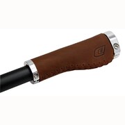 グリップ CD レザー エルゴグリップ ロックオン ブラウン 441325