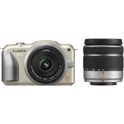 DMC-GF5W-N [ダブルレンズキット ボディ＋｢14mm/F2.5｣＋｢14-42mm/F3.5-5.6｣ シャンパンゴールド]