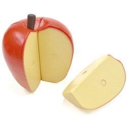 りんご　林檎　フルーツ　おままごと　木製玩具　知育玩具　スタプロ