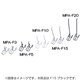 メッシュパネルフック 150mm ブラック MPA-F15