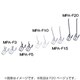 メッシュパネルフック 200mm ベージュ MPA-F20