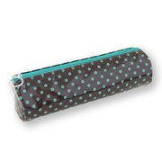ペンケース丸 ベーシックドット ブラウン PM29-BR