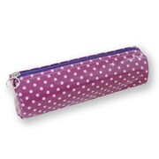 ペンケース丸 ベーシックドット パープル PM29-PU