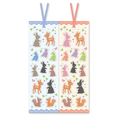 しおりシール アニマルミックス SS01-12