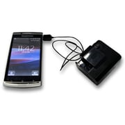 ワンタッチ巻き取り スマートフォン用充電器 ブラック RK-AMF11K