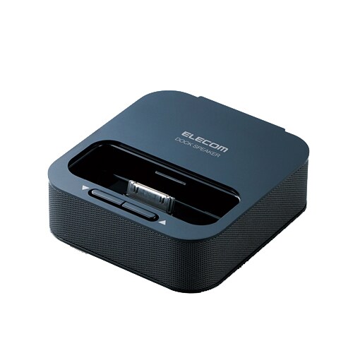 iPhone用Dockスピーカ 充電機能付 ブラック ASP-IPD100BK