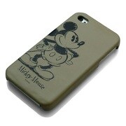 PG-IJK583GR [iPhone4S用 レザータイプケース ミッキーグレー]