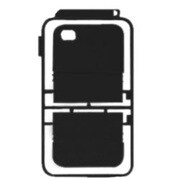 K1029i4S [プラモデル型iPhone4/4S用ケース　KIT_　Bパーツ ブラック]