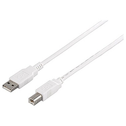 USB2.0ケーブル (A to B) 1m ホワイト BSUAB210WH