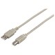 USB2.0ケーブル (A to B) 2m アイボリー BSUAB220IV