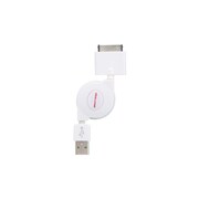 iPhone対応USBケーブル 巻取り式 ホワイト SW-CA17-WH