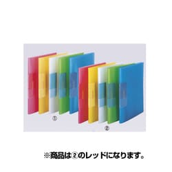 スリムクリヤーブック A4サイズ 20ポケット レッド FCB-A4-20CR